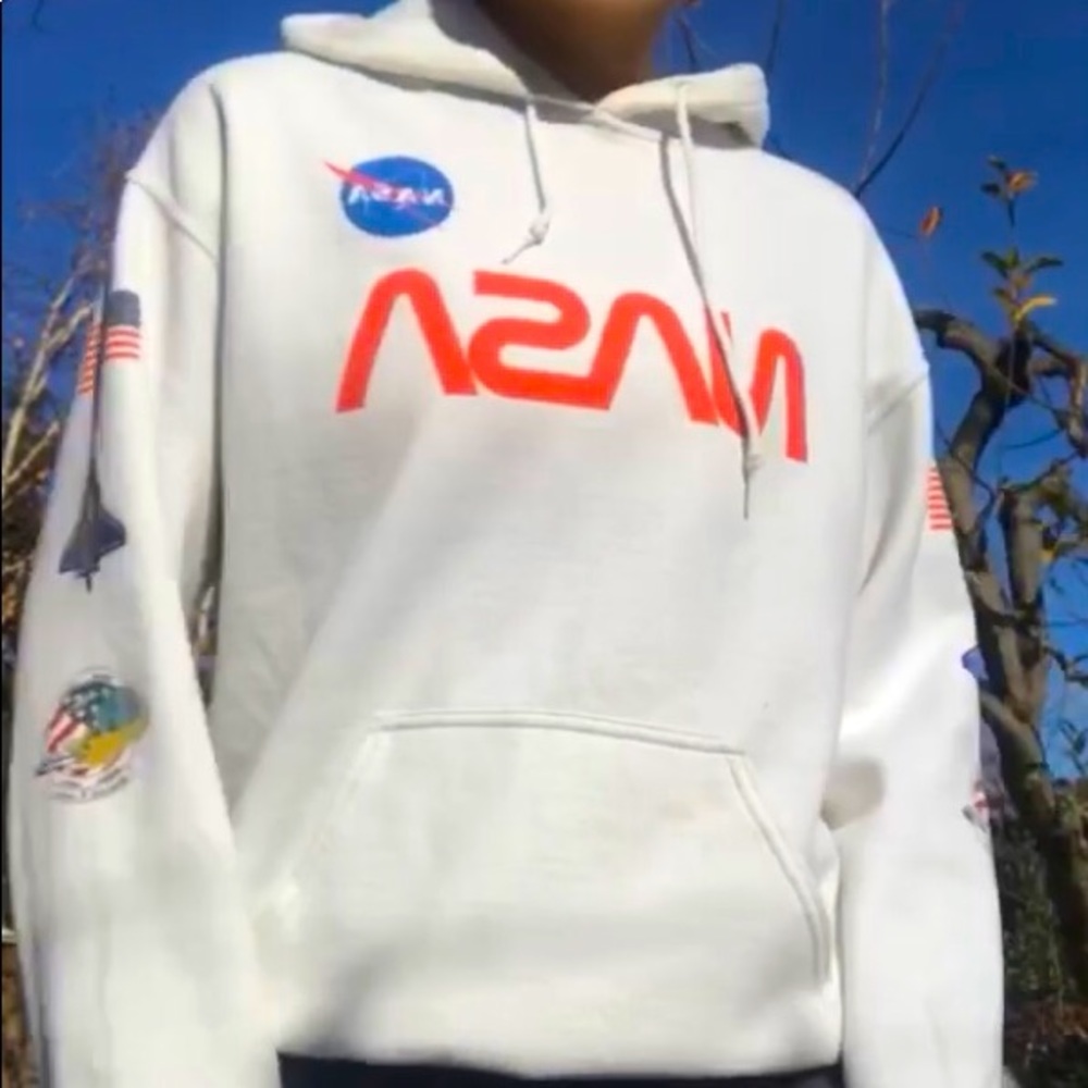 White NASA Hoodie